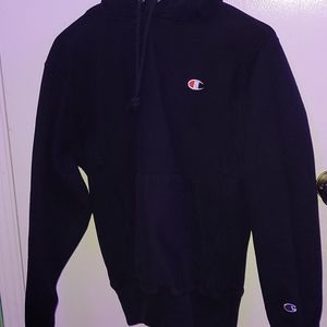 Black champion hoodie